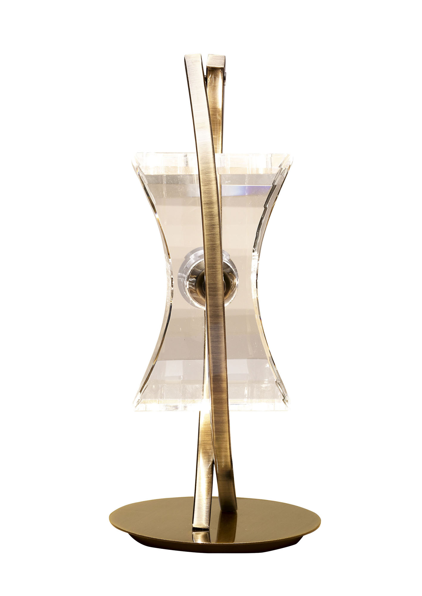M0895AB  Kromo AB Crystal 27cm 1 Light Table Lamp